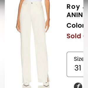 BNWT ANINE BING Roy jeans- white-